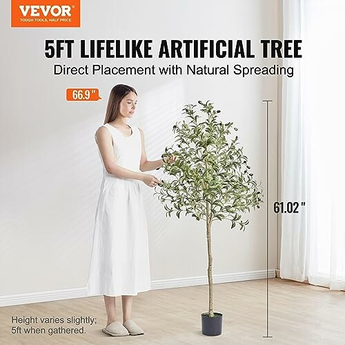 VEVOR Faux Arbre 155 cm