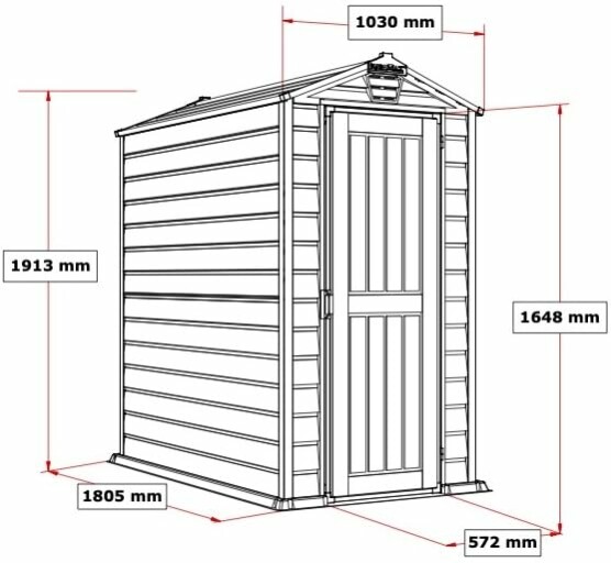 Abri de jardin en extérieur avec un design moderne.