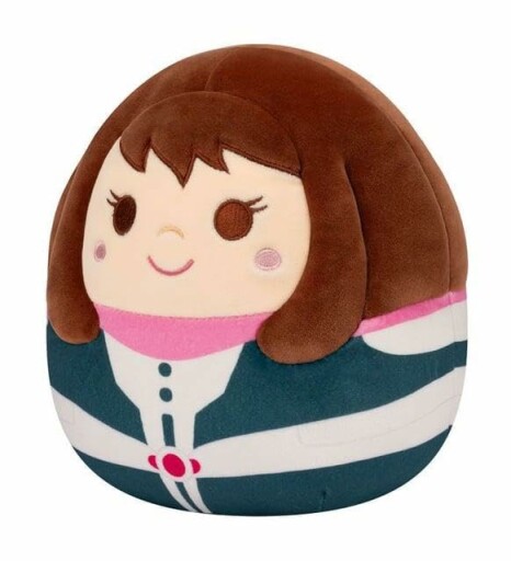 Peluche Squishmallows d'Ochaco Uraraka en action