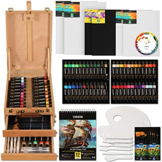 Kit de Peinture Acrylique VISWIN 74 Pcs