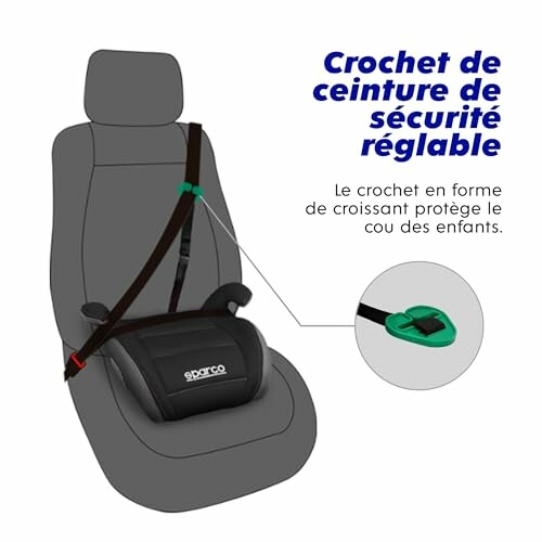 Crochet de ceinture de sécurité réglable pour enfants