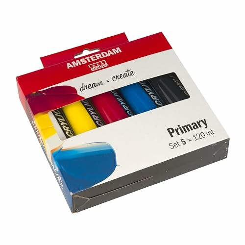 Ensemble de peintures acryliques Amsterdam couleurs primaires