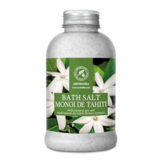Sel de bain au monoï de Tahiti avec extrait de fleur.