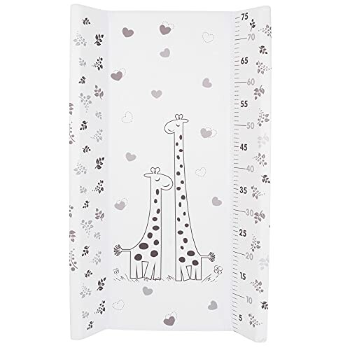 Tapis à langer pour bébé avec motif girafe