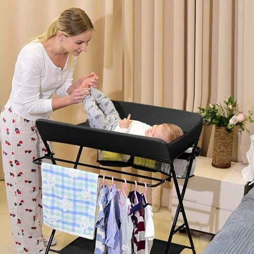 Commode à langer pliable pour bébé