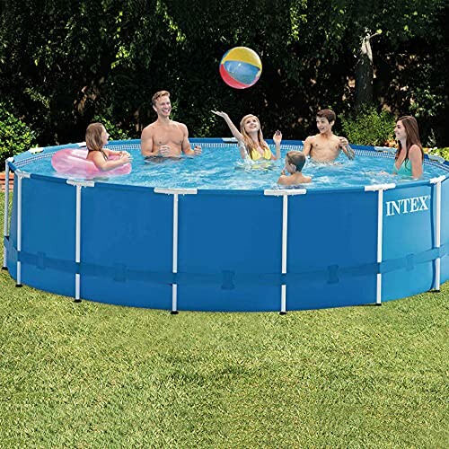 Intex Kit Piscinette Metal Frame Ronde
