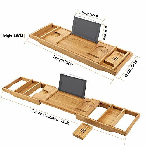 GUIFIER Plateau de Bain en Bambou