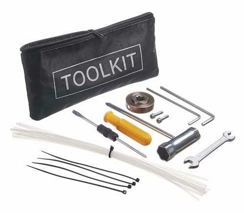 Trousse d'outils avec divers outils.