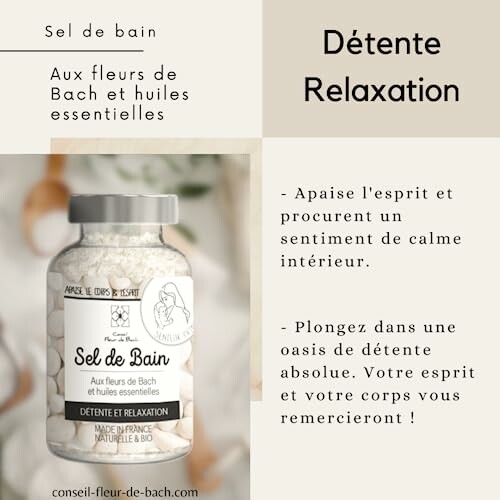 Sel de bain aux fleurs de Bach