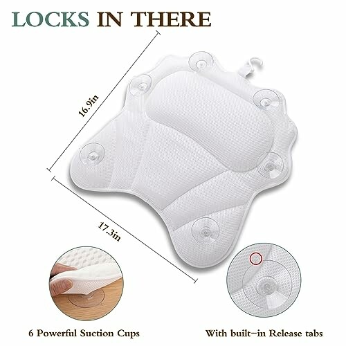 RUVINCE Oreiller de Bain Ergonomique