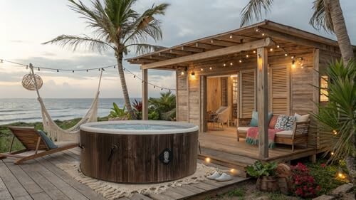 Bungalow en bord de mer avec jacuzzi et hamac