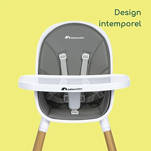 Chaise haute pour bébé avec design intemporel