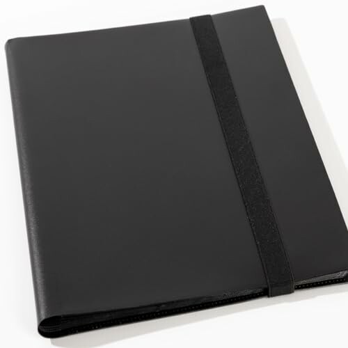 Portfolio noir avec bande élastique