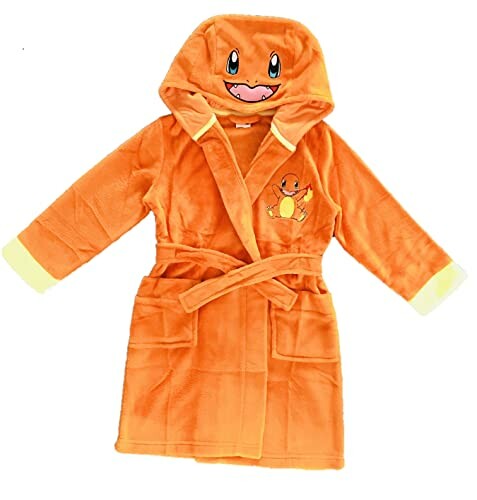 Peignoir pour enfants avec motif Salamèche.