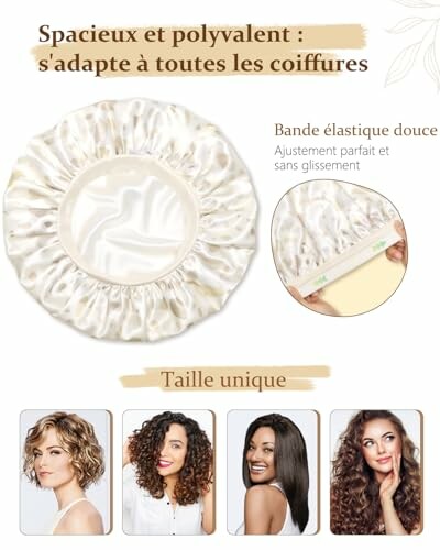 Élastique doux pour cheveux, adaptable à toutes les coiffures.