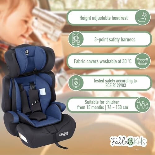 FableKids Siège auto pour enfants