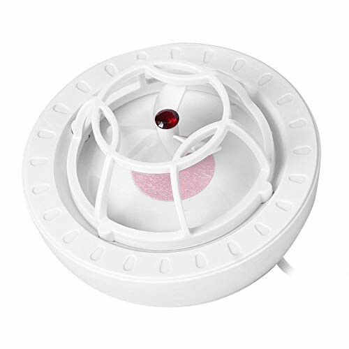 Détecteur de fumée circulaire avec indicateur lumineux.