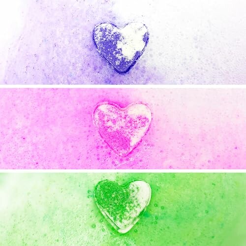 Lot de 3 bombes de bain Love Heart Value