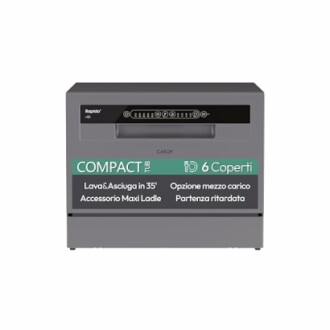 Lave-vaisselle compact Candy avec affichage numérique.