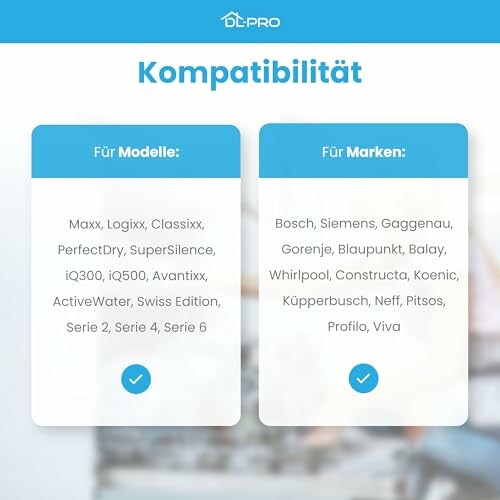 Liste de modèles et marques compatibles.
