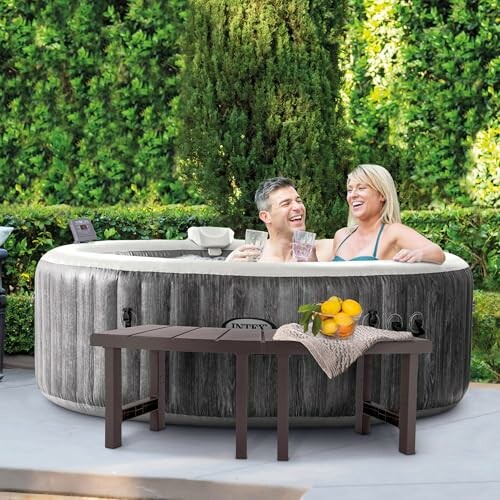 Intex Pack 2 Pièces Medium Entourage Spa 4 Places Rond