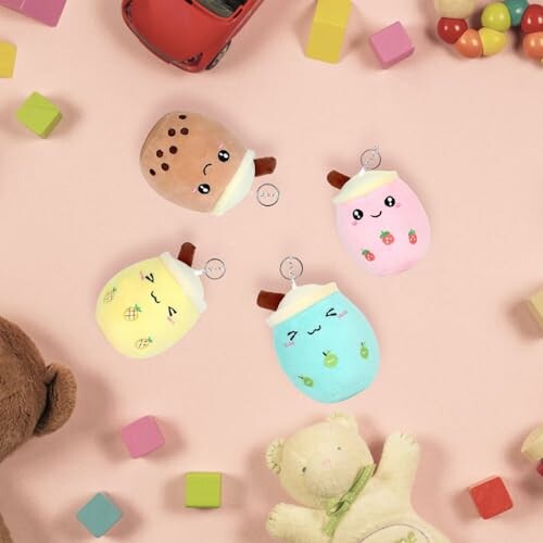 MHDUYEG Porte-Clés en Peluche Bubble Tea