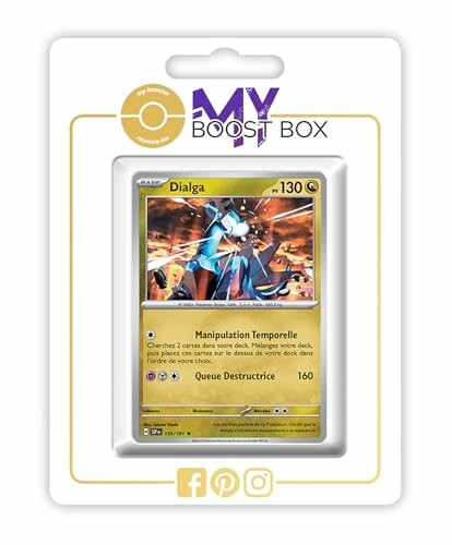 Carte Pokémon Dialga en paquet.
