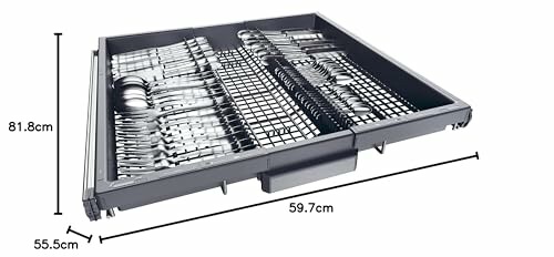 Plateau à couverts de lave-vaisselle avec dimensions.