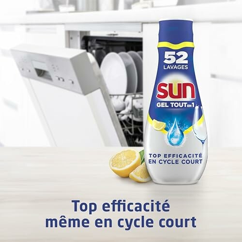 Produit de lavage pour lave-vaisselle avec citron