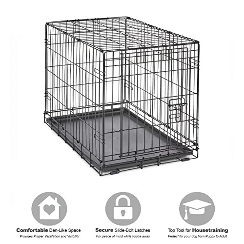 Cage pour chien en métal avec plateau amovible