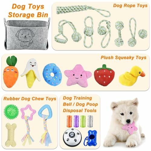 Ousiya Lot de 24 Jouets pour Chiots