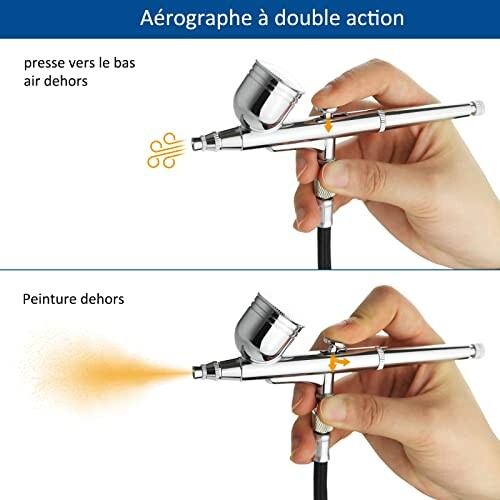 Aérographe à double action utilisé pour la peinture.