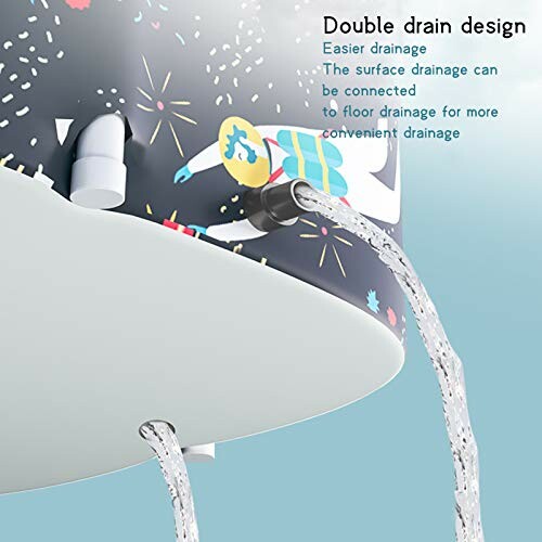Conception de drainage double avec eau qui coule