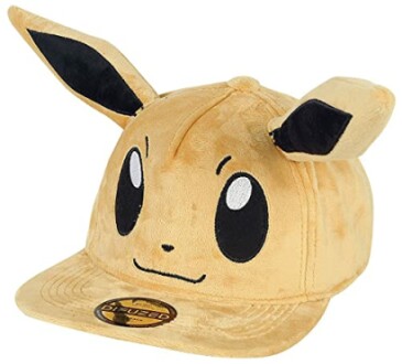 Casquette en peluche inspirée d'Eevee de Pokémon.