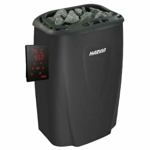 Chauffage électrique pour sauna avec pierres.