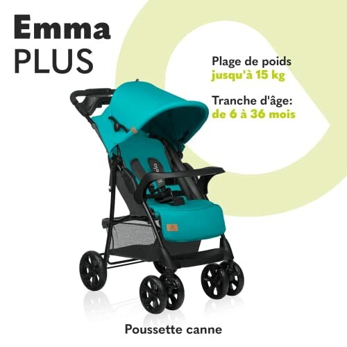 Poussette canne Emma Plus pour enfants de 6 à 36 mois