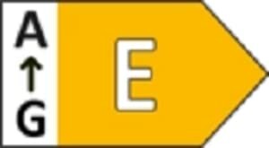 Étiquette d'efficacité énergétique de classe E.