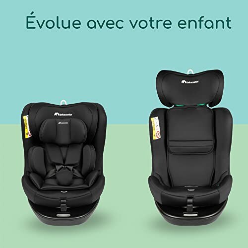 Siège auto évolutif pour enfant avec deux positions