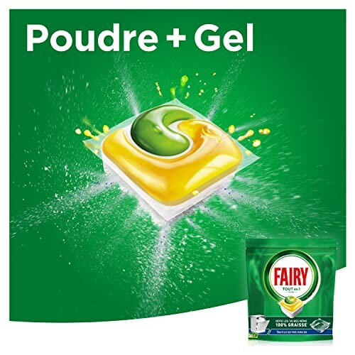 Tablette lave-vaisselle Fairy avec poudre et gel