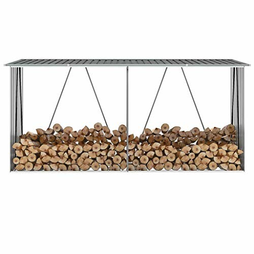 Abri de rangement pour bois de chauffage.