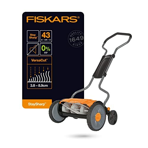 Fiskars Tondeuse à Gazon Manuelle