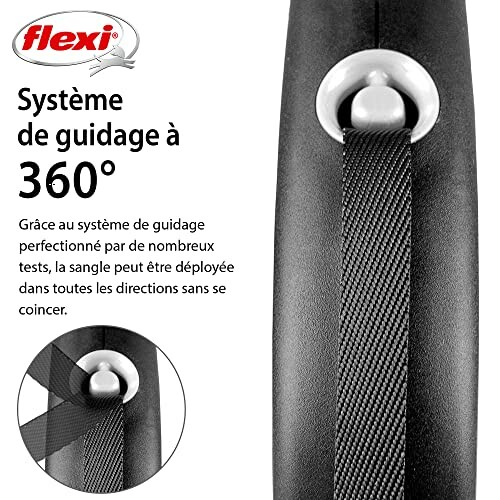 Système de guidage à 360 degrés pour laisse flexi