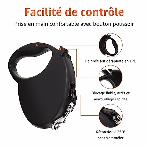 Laisse Enrouleur Amazon Basics Taille M