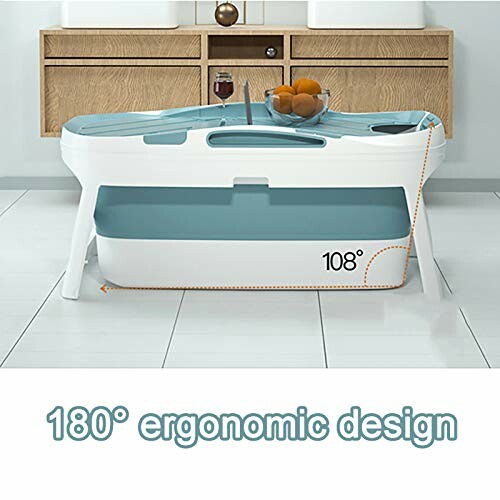Baignoire pour bébé pliable avec design ergonomique.
