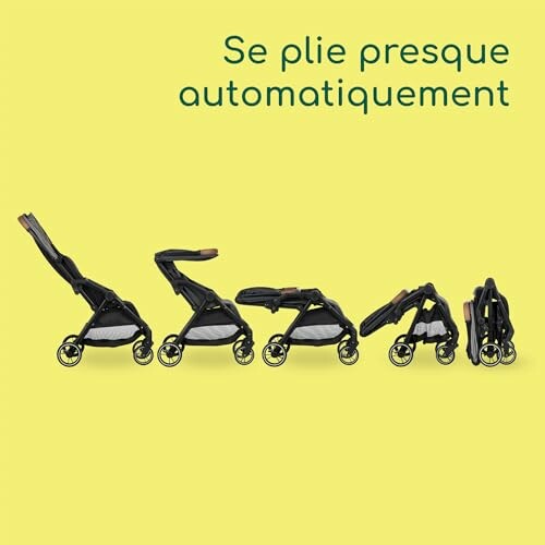 Processus de pliage de la poussette