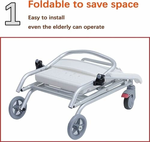 Cadre roulant pliable facile à installer