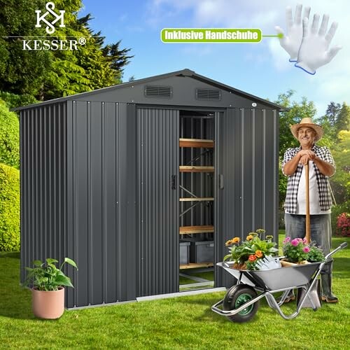 KESSER® Abri de Jardin XL en Métal