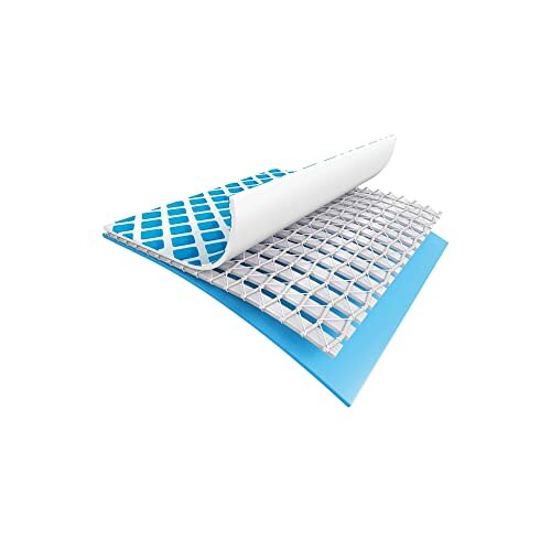 Couche de gel pour matelas avec maille en treillis.