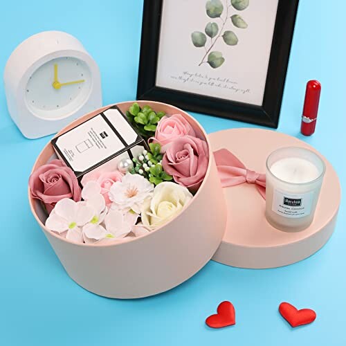 Coffret ANBET Savon Fleur et Bougies Parfumées