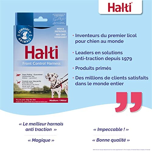 Harnais de contrôle frontal Halti pour chiens